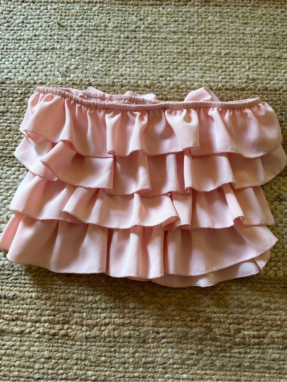 Princess Polly Pink Ruffle Crop Top